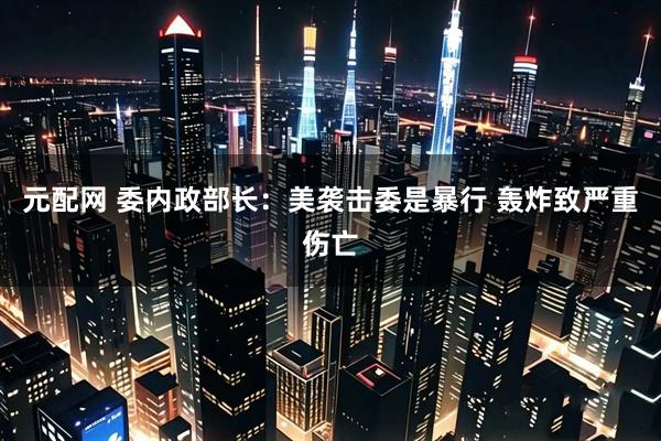 元配网 委内政部长:美袭击委是暴行 轰炸致严重伤亡